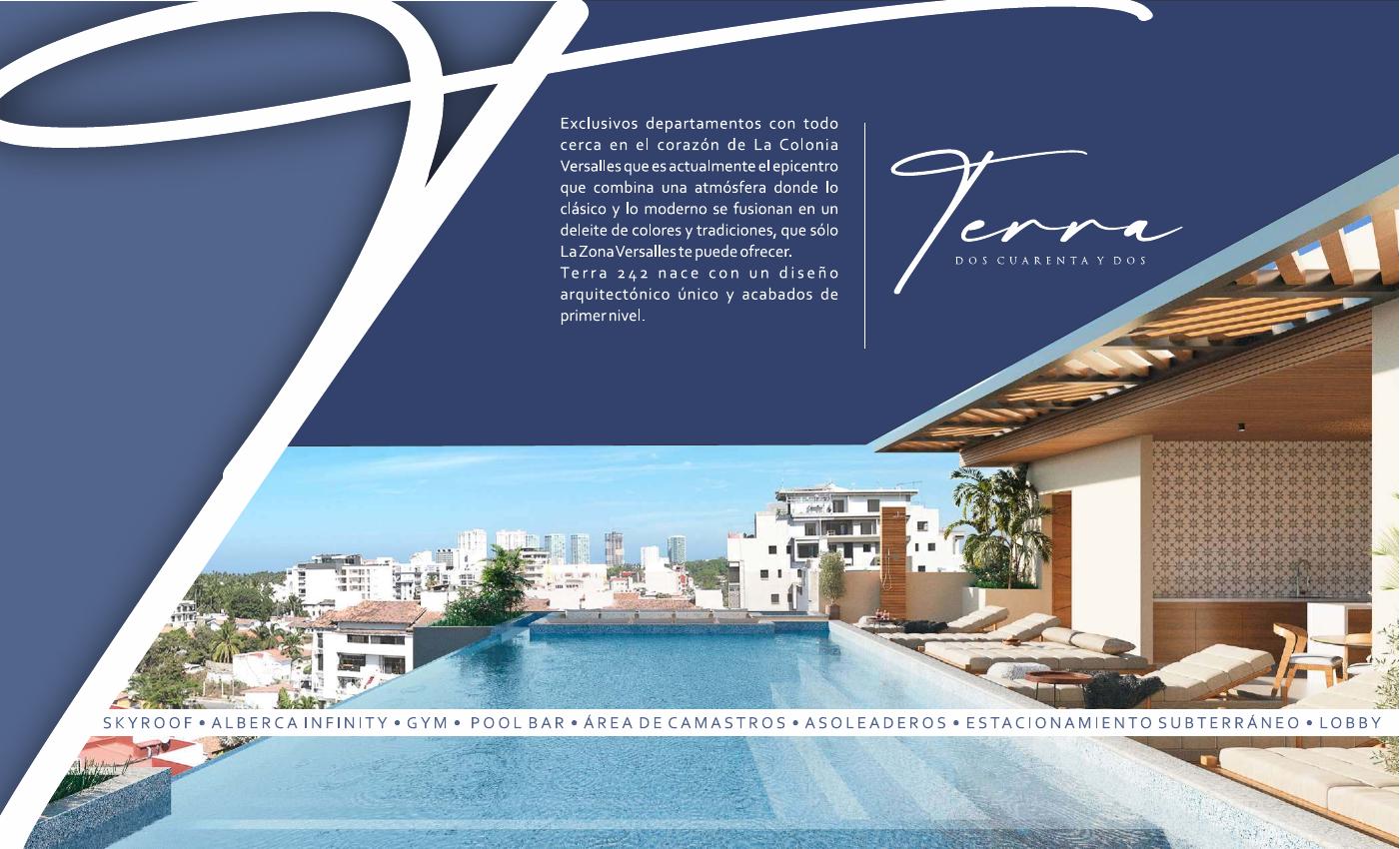 Terra 242 rooftop and project overview in Puerto Vallarta