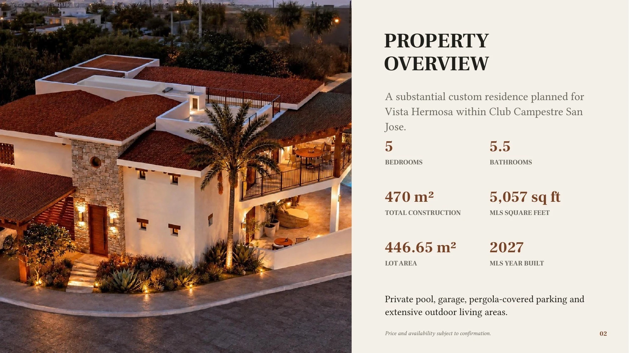Property overview — presentation page 2
