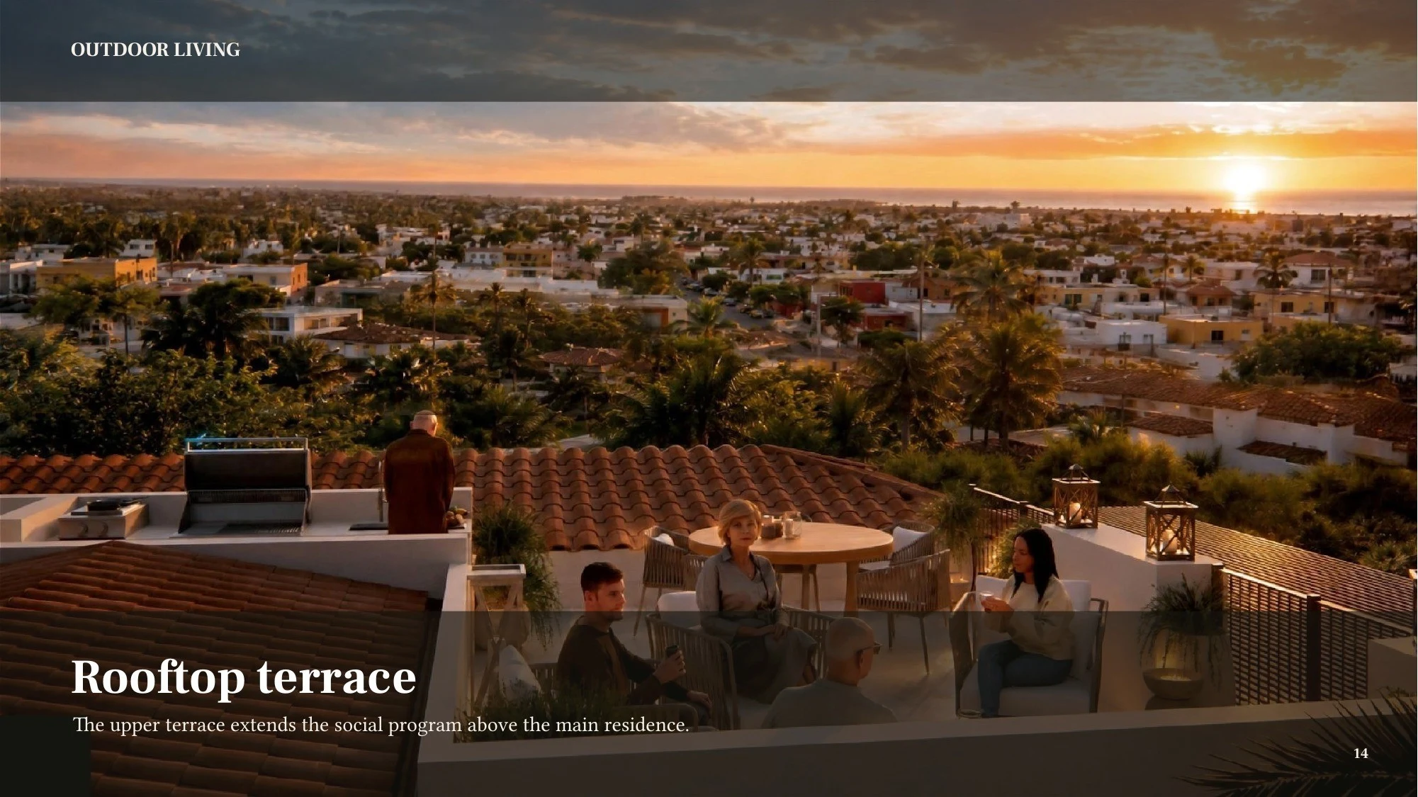 Rooftop terrace — presentation page 14