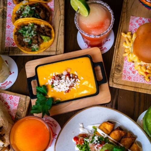 Tacos, drinks and sharing dishes pictured by Señor Frog’s