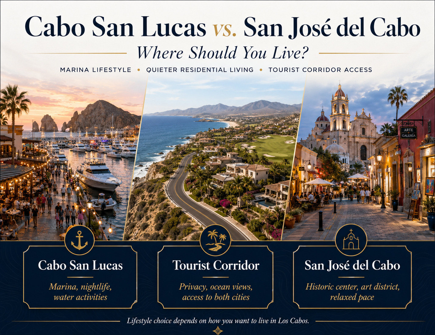 Cabo San Lucas vs San José del Cabo Where Should You Live?