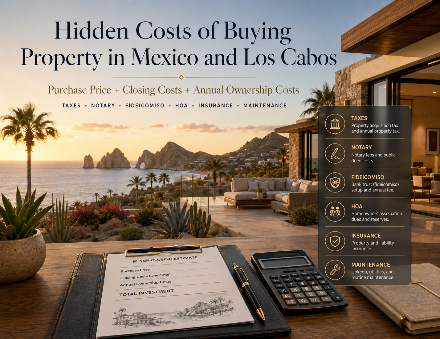 Hidden Costs of Buying Property in Mexico and Los Cabos