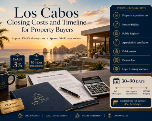 Los Cabos Closing Costs and Timeline for Property Buyers