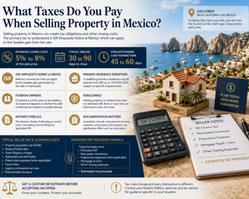 What Taxes Do You Pay When Selling Property in Mexico?